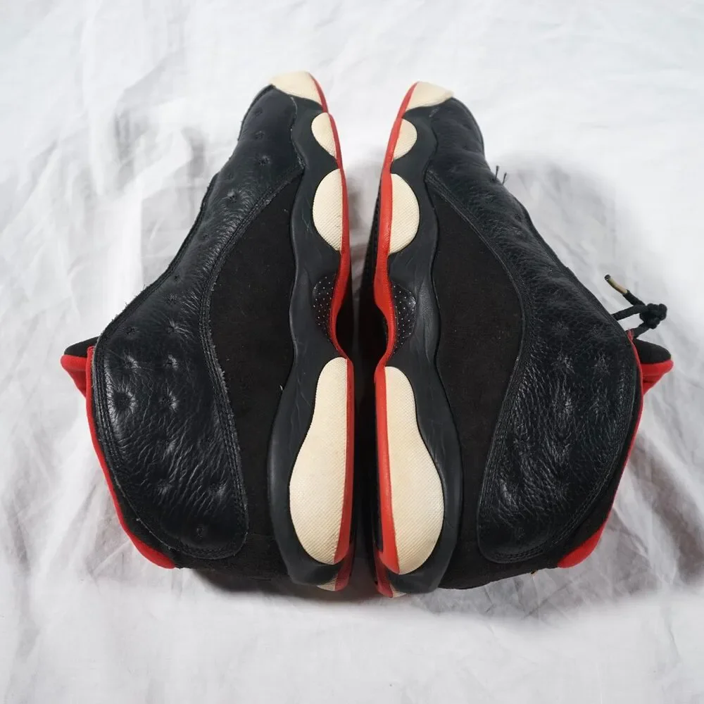 Nike Air Jordan 13 Retro Low Bred 2015 Men's Sneakers Black Red Size 8